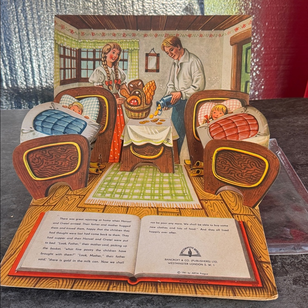 HANSEL AND GRETEL POP-UP & MOVEABLE BOOK 1961 CHILDRENS ARABIC ORIGINAL BOOK - Picture 11 of 15